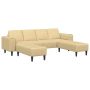 Sofa Pilkai žalia 250 x 188 x 76 cm Kordūrinis audinys