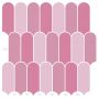 Pūkuota plytelė 50 pcs Rožinė 30 x 30 cm Poliuretanas ir PET