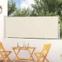 Ištraukiama šoninė kiemo pertvara, kreminės spalvos, 100x300cm