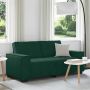 Dvivietė sofa, tamsiai žalia, 180x78x84 cm, aksomas
