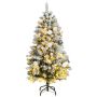 Kalėdų eglutė su šarnyrinėmis šakomis/LED/žaisliukais, 150cm