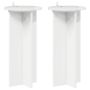 Augalų stovas 2 pcs Itin blizgi balta 29,5 x 29,5 x 60 cm