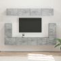 TV spintelių komplektas 5 pcs Betono pilka Apdirbta mediena
