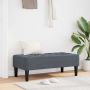 suoliukas su pagalve Tamsiai pilka 113 x 57 x 39 cm Aksomas