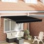 Ištraukiama markizė Juoda 300 x 250 cm Poliesteris ir Metalas