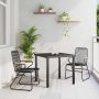 Sodo valgomojo komplektas 3 pcs Juoda