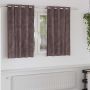 Aksominio tipo užuolaidos 2 pcs Ruda 140 x 140 cm Aksomas