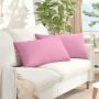 Sofa Pagalvės 2 pcs Rožinė 80 x 40 cm audinys