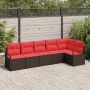 Sofos komplektas 6 pcs Ruda poliratanas