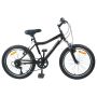 Vaikų Dviratis 24 Colių 6-Speed 8-12 metų Juoda