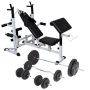 Tren. suoliukas su svarm. stovu, štang. ir hantel. rink., 90kg