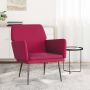 Krėslas, raudonojo vyno spalvos, 62x79x79cm, aksomas