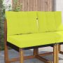 Lauko sofa pagalvėlė 2 pcs Žalia Poliesteris