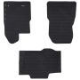 Automobilių kilimėlis 3 pcs Juoda TPE
