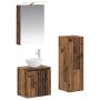 Vonios baldų rinkinys 4 pcs Sendintos medienos