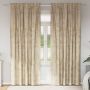 Aksominio tipo užuolaidos 2 pcs Kreminė 260 x 140 cm Aksomas