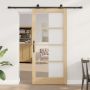 Slankios durys ORKDAL Natūrali ir juoda 93 x 202 cm