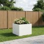 Sodo vazonas Balta 80 x 80 x 60 cm Šaltai valcuotas plienas