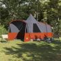 Teepee palapinė su stogu Pilka ir oranžinė 720 x 465 x 295 cm