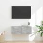TV sieninė spintelė Betoninė 60 x 31 x 29.5 cm Apdirbta mediena