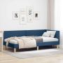 Kampinė lovos konstrukcija su galvūgalio Mėlyna 90 cm x 200 cm