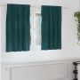 Užtemdymo užuolaidos 2 pcs Tamsiai žalia 140 x 140 cm Aksomas