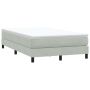 Box Spring Lova be čiužinio Šviesiai pilka 120x210 cm aksomas
