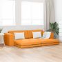 Sofa lova 200cm Tamsiai geltona audinys