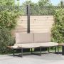 Sodo sofa su pagalve Taupe 200,5 x 70 x 85,5 cm Plienas