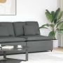 Modulinė sofa su pagalvėlėmis, tamsiai pilka, 100 cm