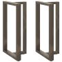 Baro stalo kojos, T formos, 2 vnt., juodos, 60x35x(100-101) cm, plienas