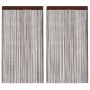 Virvelinės užuolaidos, 2vnt., 100x250cm, rudos spalvos