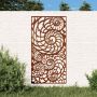 Sodo sienos dekoracija, 105x55cm, corten plienas, kriauklės
