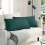 Sofa Pagalvės 2 pcs Tamsiai žalia 80 x 40 cm audinys
