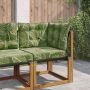 Lauko sofa pagalvėlė 3 pcs Lapų dizainas Poliesteris
