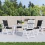 Aukštos atlošo kėdžių pagalvių rinkinys 4 pcs Melanžinė juoda