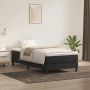 Box Spring Lova be čiužinio Juoda 100x220 cm aksomas