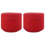 Virvė 2 pcs Raudona Medvilnė
