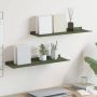 Plūduriuojanti lentyna 2 pcs Alyvuogių žalia 60 x 18 x 2,5 cm