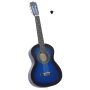 Klasikinė gitara pradedantiesiems ir vaikams, mėlyna, 1/2 34
