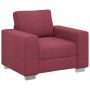 Sofa Vyno raudona 100 x 80 x 82 cm audinys