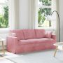 Sofa Rožinė 198 x 78 x 80 cm Aksomas