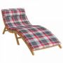 Saulės poilsio pagalvė Plaidas Raudona ir pilka 178 x 60 x 4 cm