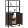 Highboard Rudas ąžuolas 68x35x139 cm Mediena ir metalas
