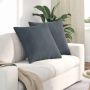 Sofa Pagalvės 2 pcs Tamsiai pilka 60 x 60 cm Kordūrinis audinys