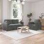 Sofos komplektas 2 pcs Tamsiai pilka 158 x 78 x 80 cm Aksomas