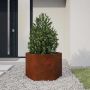 Lovelis, rūdžių spalvos, 60x60x45cm, Corten plienas