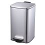 Šiukšlių dėžė AXEN-8L nerūdijančio plieno chromas