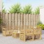 Lauko sofos komplektas 9 pcs Balta 59 x 59 x 37 cm