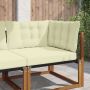 Lauko sofa pagalvėlė 3 pcs Kreminė Poliesteris